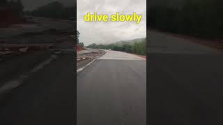 monsoon start drive slowly at nh66 #nh66 #monsoon2023 #kokannewsupdate