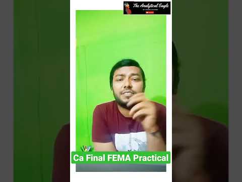 CA Final Law FEMA Practical | #SriLanka Crises #shorts #caexams #law