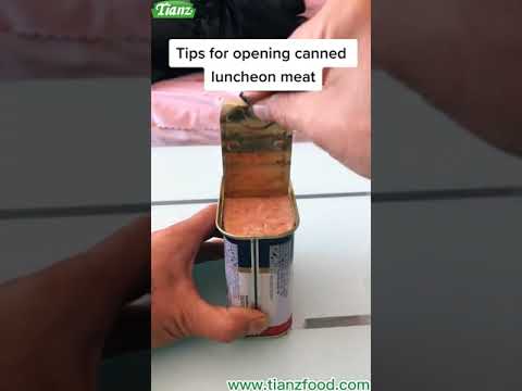 Easy Peasy Lunchtime Pleasure: Tips for Opening Canned Luncheon Meat! 🥫🍽️ #luncheonmeat #tips #food