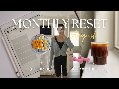 August monthly reset routine | chill & productive morning routine