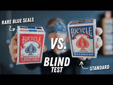 Can you FEEL the DIFFERENCE between PLAYING CARDS?! // THE BLUE SEAL BLIND TEST