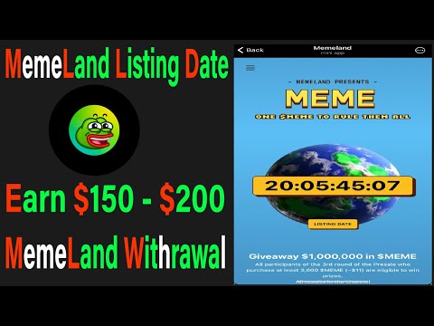 Memeland Listing Date | Memeland Price Prediction | Memeland Airdrop Withdrawal Kaise Kare | #blum