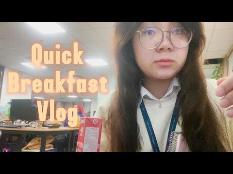 Quick Breakfast Vlog: Rushing Through My Morning Routine