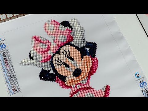 Completed Minnie’s Bow Diamond Painting | CAMELOT DOTS