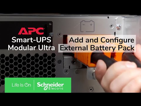 APC Smart-UPS Modular Ultra 5-20kW - How to add and configure external battery pack