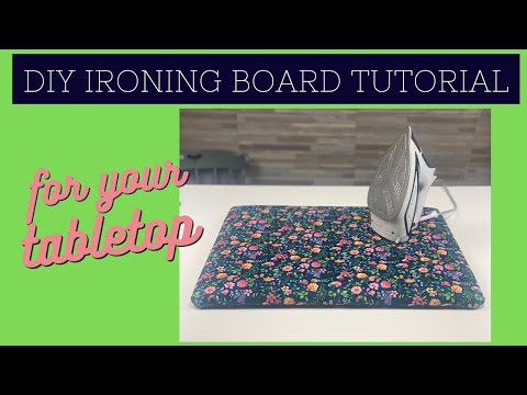 HOW TO MAKE AN EASY TABLETOP IRONING/PRESSING BOARD