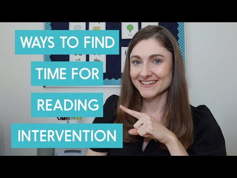 How to Make Time for Reading Intervention