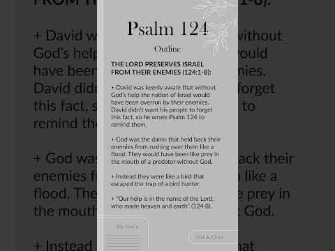 Psalm 124 Explained in 1 Minute... #biblestudy #quickfixes  #psalms  #easybiblestudy