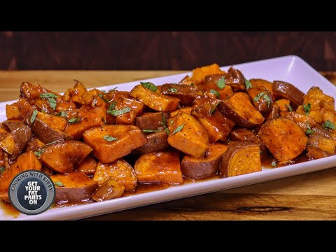 Sweet Potatoes with Bourbon Glaze - Candied Yams - Thanksgiving Recipes