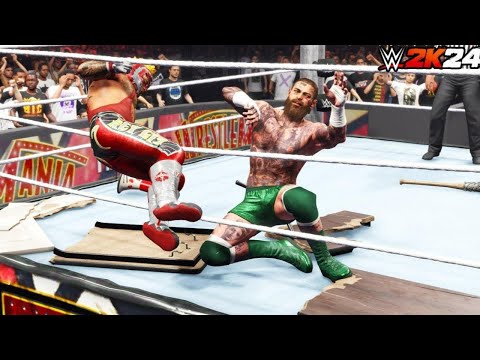 WWE 2K24 POST MALONE VS. REY MYSTRIO #sports #wwe #2024