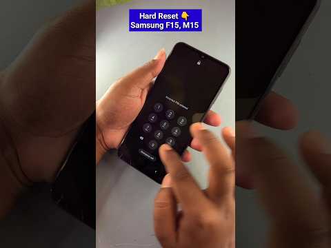 How to hard reset Samsung M15, F15 #ytshorts #shorts