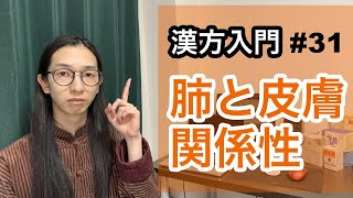 東洋医学基礎！肺と皮膚の関係性！【漢方入門-31】