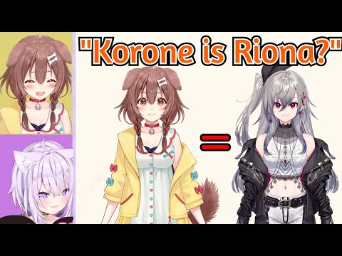 OkaKoro Noticed That Korone and Riona Might be the Same Person? [Hololive/FlowGlow]