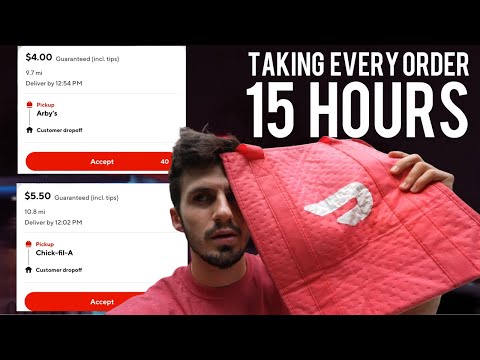 Taking Every Doordash Order For 15 Hours Straight…