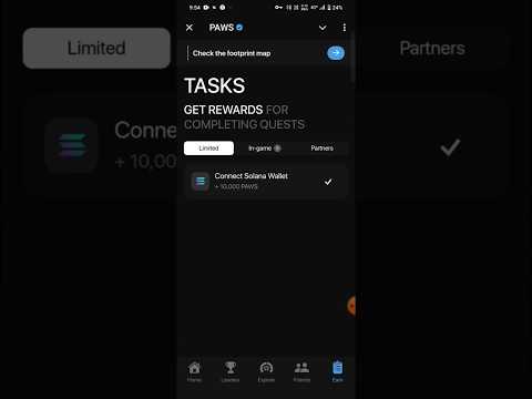 Paws connect solana wallet | paws Haw To Connect Fhantom wallet 🤩| paws airdrop new task Today #paws