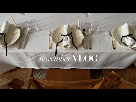 New kitchen table, xmas gift guide, friendsgiving & holiday decorations | November Vlog | Nisi | AD