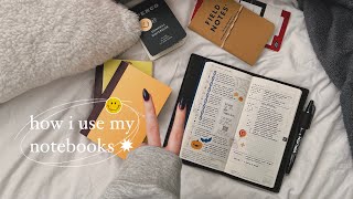 how i use my notebooks (update!) | hobonichi weeks, commonplace ✸