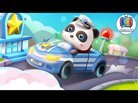 Police Car and Policeman 🚔 | Little Panda | Cars for Kids | Kids Cartoon | KIDZPLAY