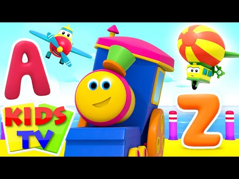 Learn ABC, Numbers & Animal Sounds + More Bob the Train Rhymes | Kids Songs Live