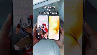 Vivo X200 mini vs oppo find X8 first Look #shortsvideo 💥🔥💥