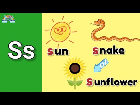 Letter Ss and its Sound | Learn to Write the Letter Ss | Objects Beginning with the Letter Ss