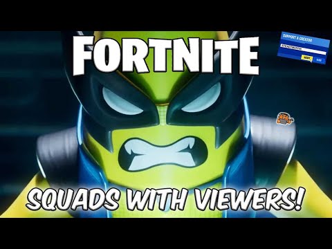 🔴LIVE FORTNITE SQUADS WITH VIEWERS! - CROWN WINS ONLY!! COME JOIN THE SQUAD! #fortnite