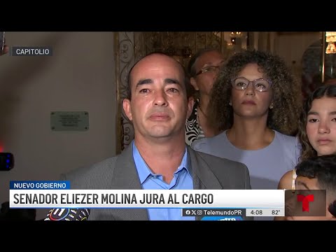 Eliezer Molina se emociona tras jurar como senador