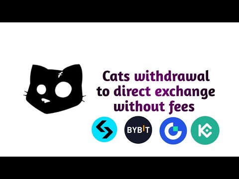 How to change exchange in cats bot || cats withdrawal to direct exchange without fees