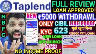 ✅ TAPLEND ₹5000 MY LOAN APPROVED ONLY AADHAR PAN | NO CIBIL NO INTEREST NO INCOME PROOF | CIBIL 623