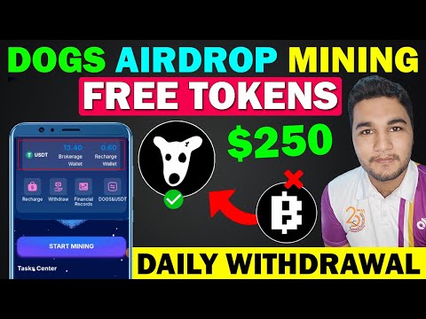 New Dogs Airdrop Daily Withdrawal | Dogs Token Claim | Dogs Coin Mining Airdrop Full Details