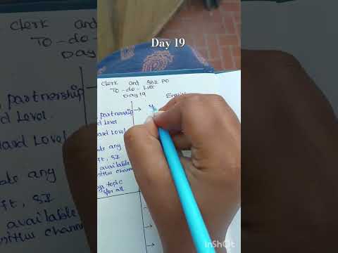 To-do list for sbi  Po|sbi clerk|Bank exam|Day19| #studyplan#strategy #sbipo #sbiclerk #dailyroutine