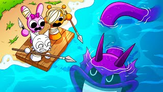 SURVIVING on SPRUNKI ISLAND... (Cartoon Animation)