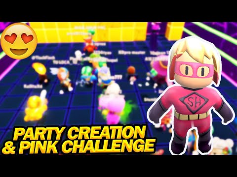 StumbleGuys: Party Creation and Pink Challenges