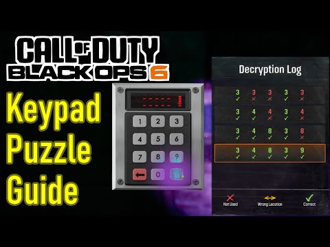 Black Ops 6 keypad puzzle code solution, guide / walkthrough