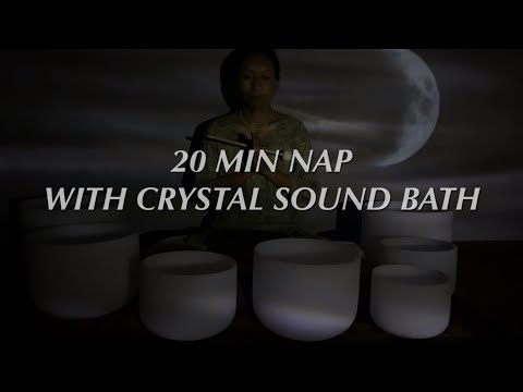 POWER NAP WITH CRYSTAL SINGING BOWL | DEEP RELAXATION | INSOMNIA | ANXIETY | 20 MIN