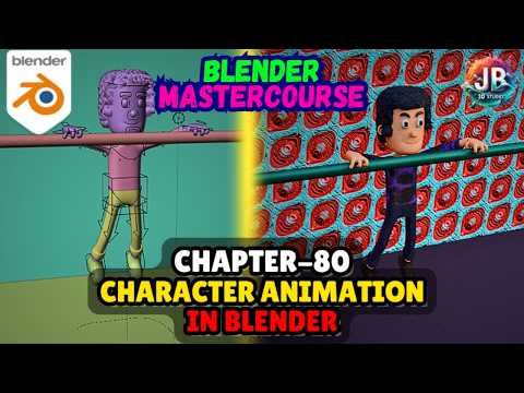 BLENDER MASTERCOURSE: Chapter-80: Character Animation #3d #blender #b3d