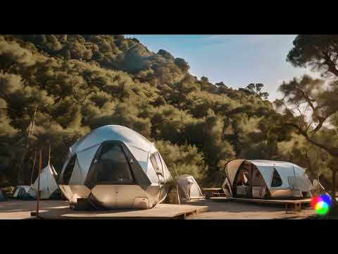 Generative artificial intelligence creates futuristic glamping videos