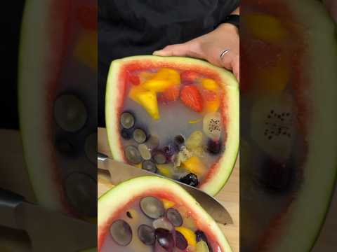 Watermelon & Mix Fruits Jelly ASMR || #shorts #asmr #food #indianasmrworld #streetfood #cooking