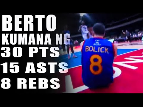 PBA UPDATE ROBERT BOLICK KUMANA NG 30 PTS 15 ASTS 8 REBS LABAN SA BOSSING