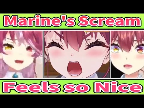 Scream of Marine Just Feels So Nice [ENG SUB] Hololive Houshou Marine