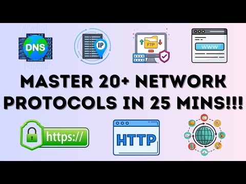 Master 20+ Network Protocols in 25 MINS! Networking Basics, HTTP, DNS, IP, BGP, TCP, UDP, FTP, ARP