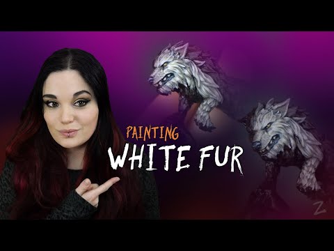 How to Paint White Fur  - More Realistic Miniatures