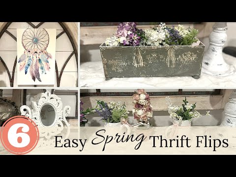 🌸6 HIGH END SHABBY CHIC SPRING DIYS!! SUPER QUICK & EASY SPRING DECOR🌷