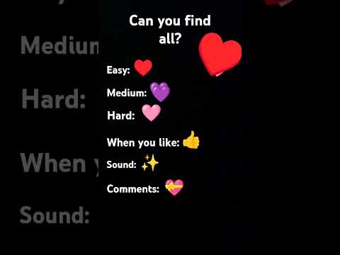 Can you find them all?🩷💜♥️💝✨👍