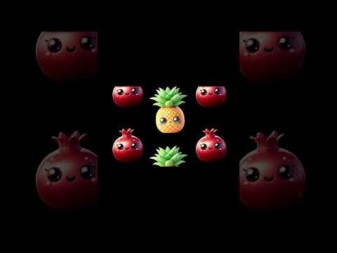 Funny Fruits Sensory Video Shorts #29 #highcontrast #BabySensory #babydiscovery #babyeducation