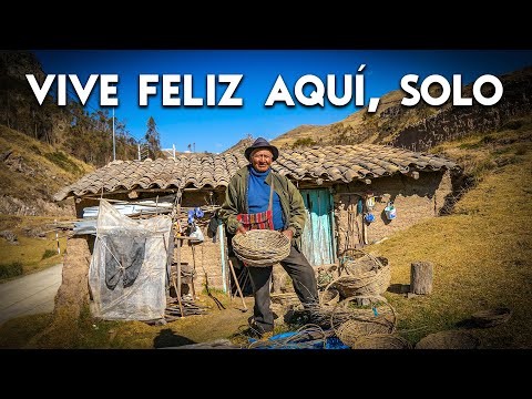 EL HOMBRE que fabrica canastas en la SOLEDAD DE LOS ANDES