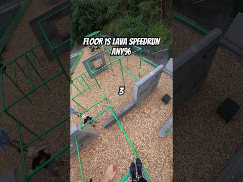 Floor is lava speedrun any% #shorts #speedrun #parkour