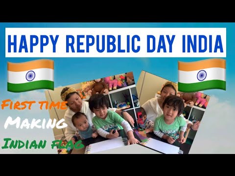 Happy Republic Day India | First time Making Indian Flag | गणतंत्र दिवस शुभकामनाएं | DIY for kids