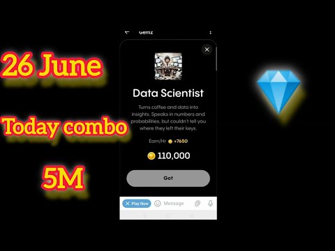 Gemz Daily combo Cards | Gemz Coin Daily Combo 26 June 2024