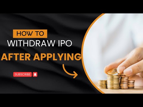 How to withdraw an application from IPO